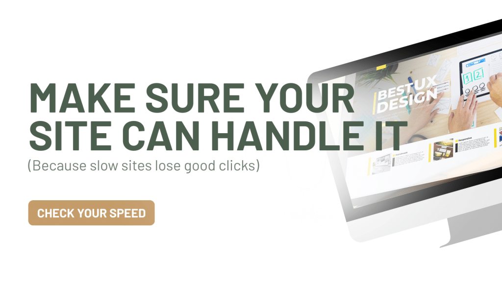 Website speed optimization advertisement